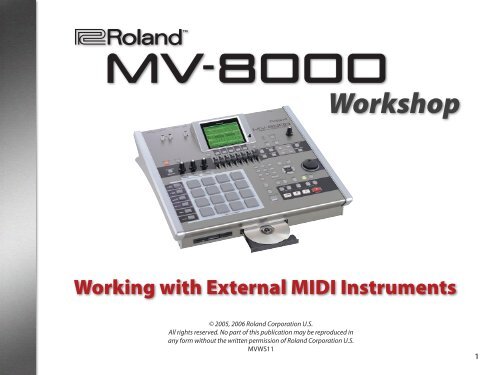 MVWS11âWorking with External MIDI Instruments - Roland UK