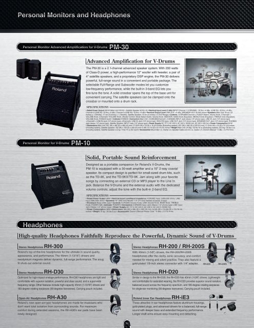 V-Drums Catalogue 2009 Vol.2 - Roland Australia