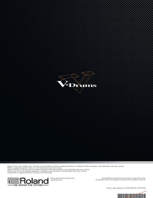 V-Drums Catalogue 2009 Vol.2 - Roland Australia