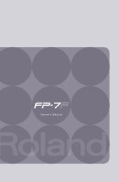 Owners Manual (FP-7F_OM.pdf) - Roland