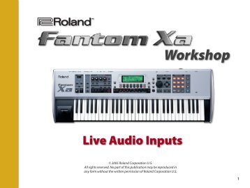 Fantom-Xa Workshop Series 04 - Roland UK