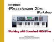 Working with Standard MIDI Files - Roland UK