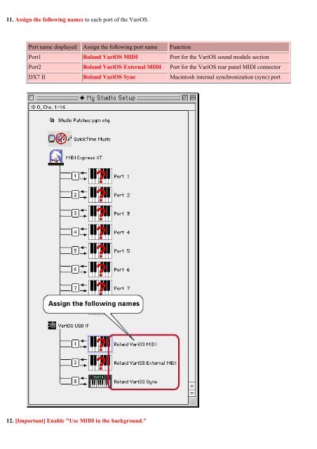 VariOS Tips - Roland Scandinavia a/s