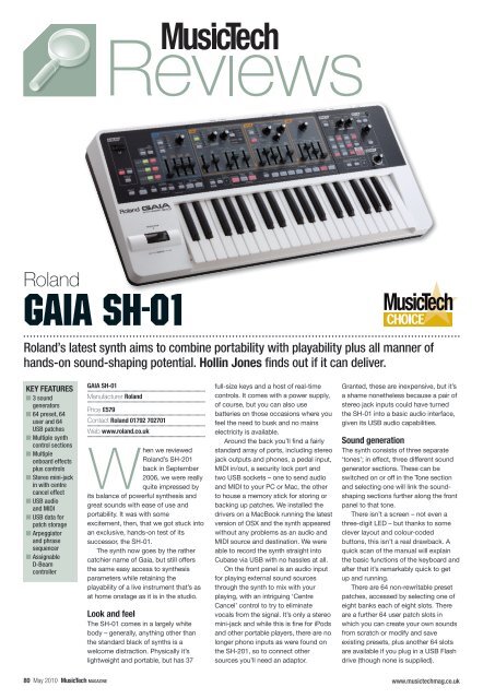 GAIA SH-01 - Roland UK