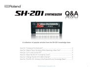 Roland SH-201 Q&A - Deep!sonic
