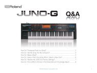 Roland JUNO-G Q&A