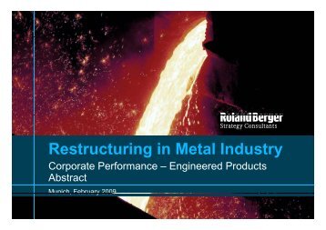 Restructuring in Metal Industry - Abstract (PDF, 218 ... - Roland Berger