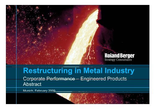 Restructuring in Metal Industry - Abstract (PDF, 218 ... - Roland Berger