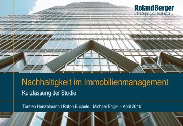 Nachhaltigkeit im Immobilienmanagement (PDF ... - Roland Berger