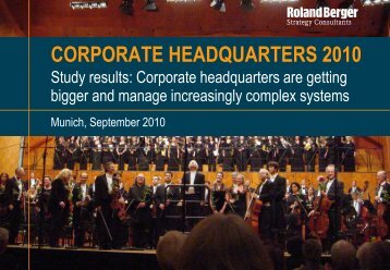 Corporate Headquarters 2010 (PDF, 3456 KB) - Roland Berger