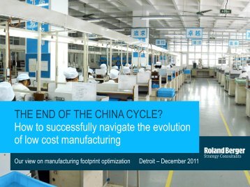 THE END OF THE CHINA CYCLE? How to ... - Roland Berger