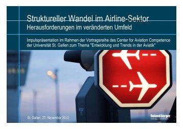 Struktureller Wandel im Airline-Sektor Struktureller ... - Roland Berger