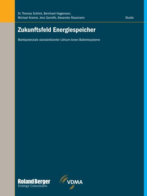 Zukunftsfeld Energiespeicher - Marktpotenzial ... - Roland Berger