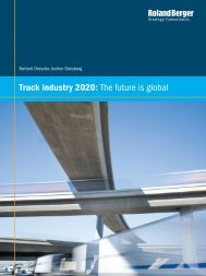 Truck industry 2020: The future is global - Roland Berger