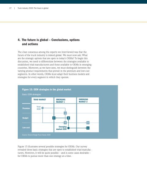 Truck industry 2020: The future is global - Roland Berger