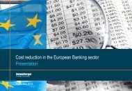 Cost reduction in the European Banking sector - Roland Berger