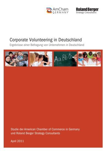 Corporate Volunteering in Deutschland - AmCham Germany