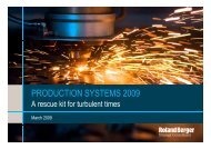 PRODUCTION SYSTEMS 2009 - Roland Berger