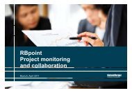 RBpoint - Project monitoring and collaboration - Roland Berger