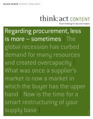 Regarding procurement, less is more â sometimes - Roland Berger ...