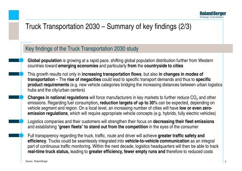 Truck Transportation 2030 (PDF, 1925 KB) - Roland Berger