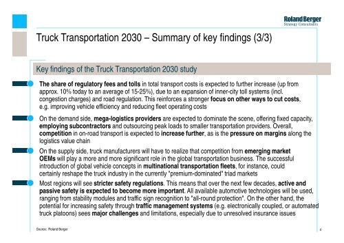 Truck Transportation 2030 (PDF, 1925 KB) - Roland Berger