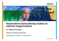 Korporativna komunikacija sluÅ¾eÄi se internet ... - Roland Berger