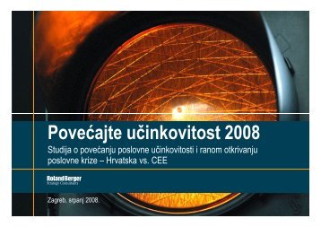 PoveÄajte uÄinkovitost 2008 - Roland Berger