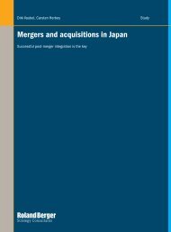 Mergers and acquisitions in Japan - Roland Berger