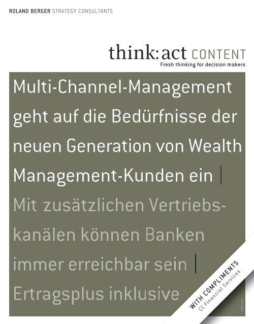 think: act CONTENT "Multichannel Management" - Roland Berger