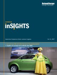 Automotive inSIGHTS 1/2007 - Roland Berger