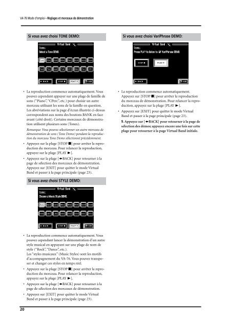 VA-76 â Mode d'emploi - Roland