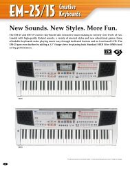 English catalog - Roland Keyboard Club
