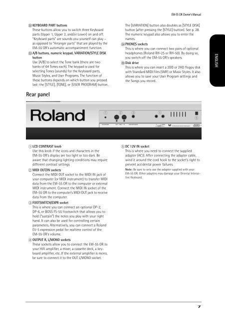 EM-55 OR - Roland Keyboard Club