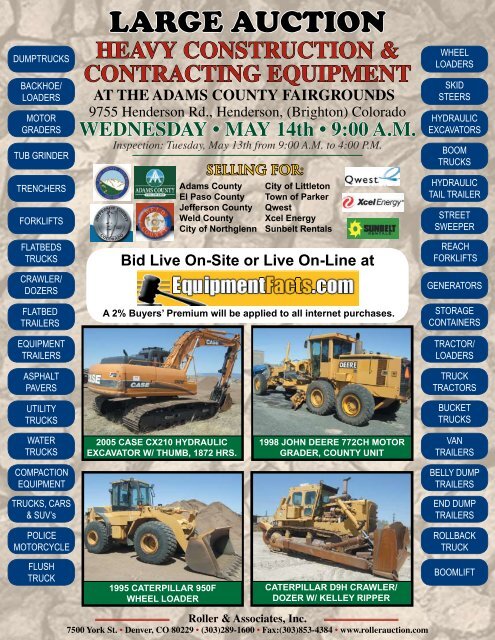 LARGE AUCTION - Roller Auctioneers