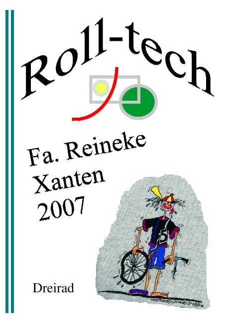 katalog 2007 Dreirad - Roll-tech, Fa. Reineke