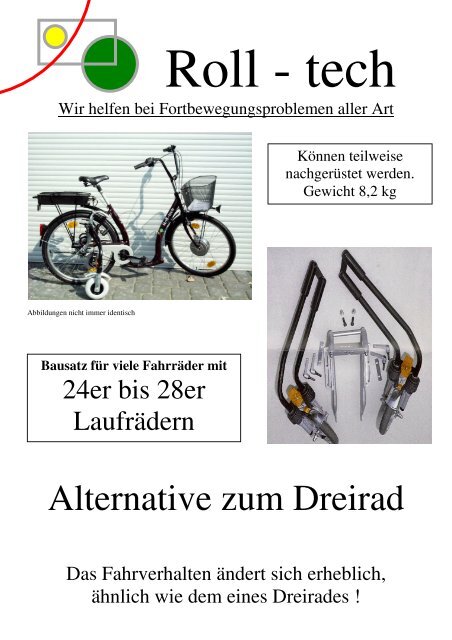 katalog 2007 Dreirad - Roll-tech, Fa. Reineke