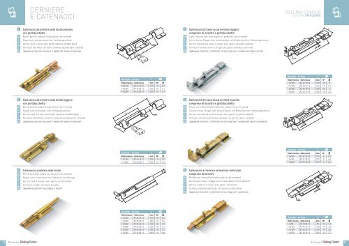 CERNIERE E CATENACCI - Rolling Center