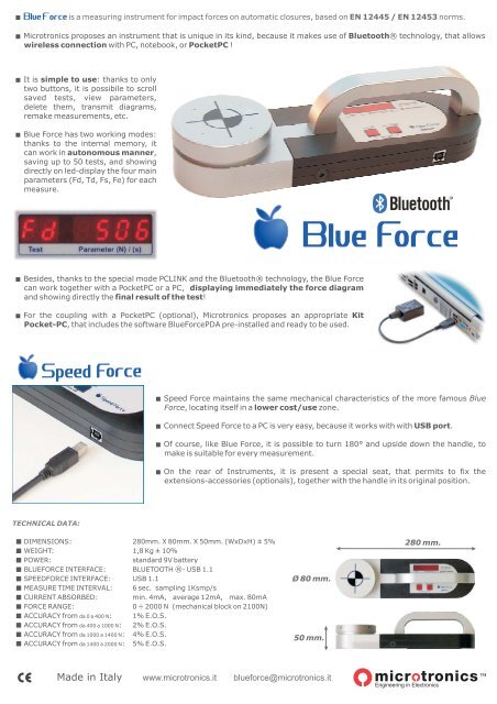 Microtronics Force Tester - Rolling Center