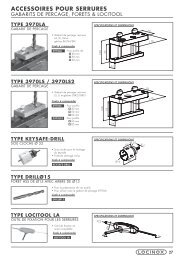 accessoires pour serrures et gaches - Rolling Center