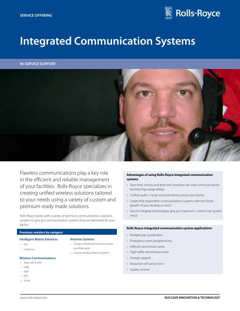 Integrated Communication Systems - Rolls-Royce