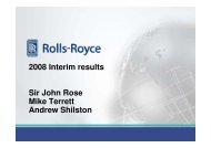 Download the full Results presentation - Rolls-Royce