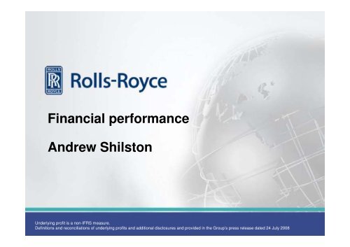 Download the full Results presentation - Rolls-Royce