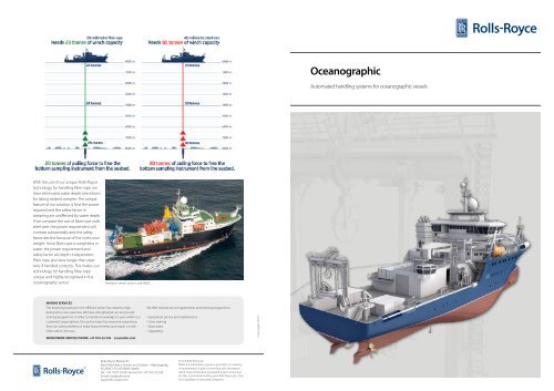 Download fact sheet for oceanographic & research ... - Rolls-Royce