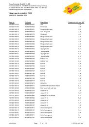 Spare parts pricelist 2013 - Rolly Toys