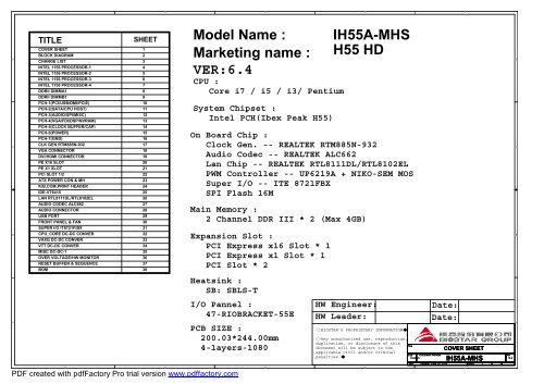 Marketing name :H55 HD VER:6.4 IH55A-MHS - ROM.by