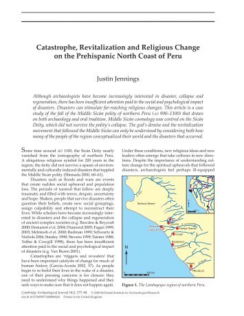 2008, Justin Jennings, Catastrophe, Revitalization, and Religious ...