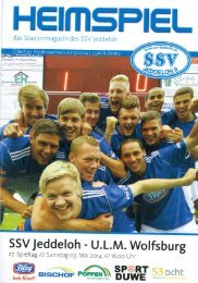 Stadionmagazin des SSV Jeddeloh II