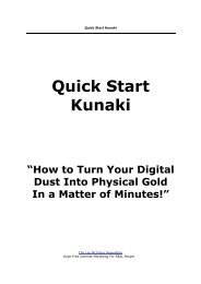Quick Start Kunaki - Free Ebooks Online