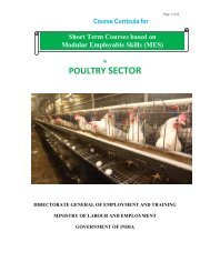 Poultry - Directorate General of Employment & Training